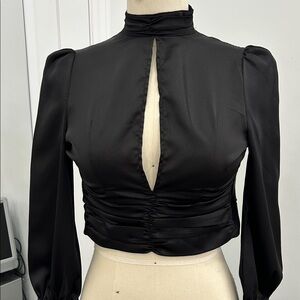 Boohoo Black Striped Top